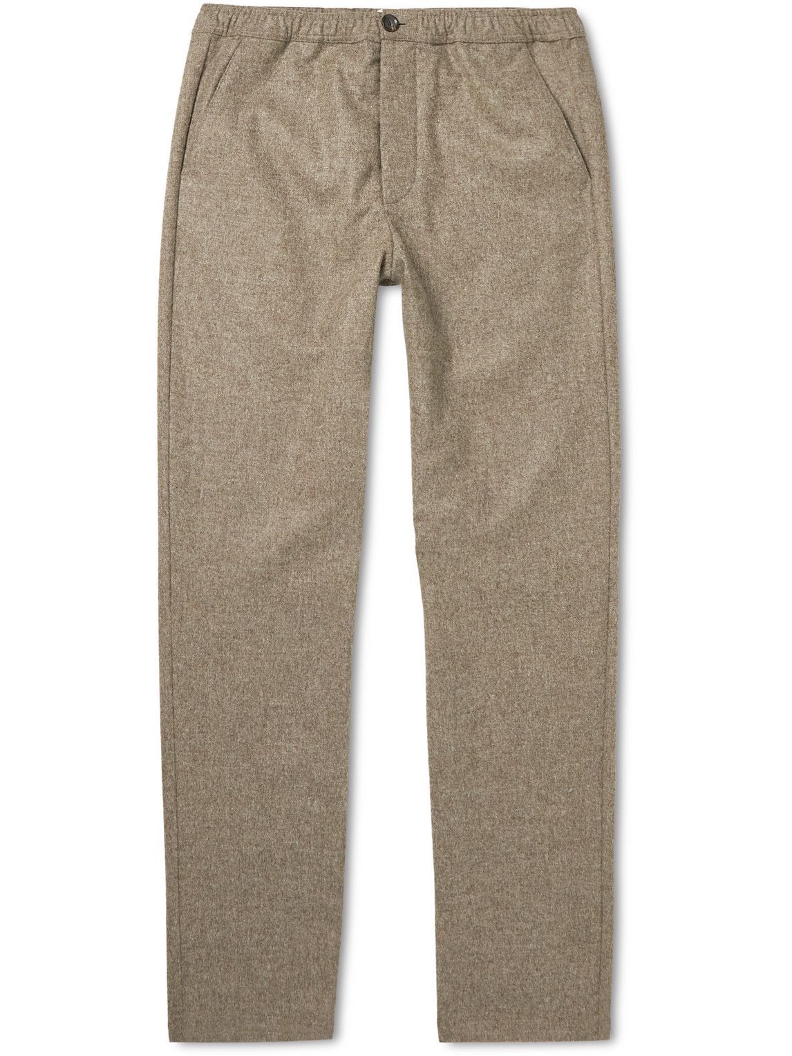 Oliver Spencer - Straight-Leg Wool-Flannel Trousers - Brown Oliver Spencer