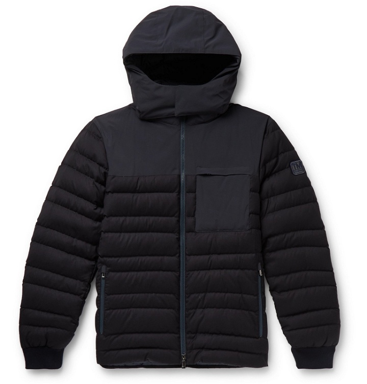 Photo: Z Zegna - Slim-Fit Quilted Shell Hooded Down Jacket - Blue