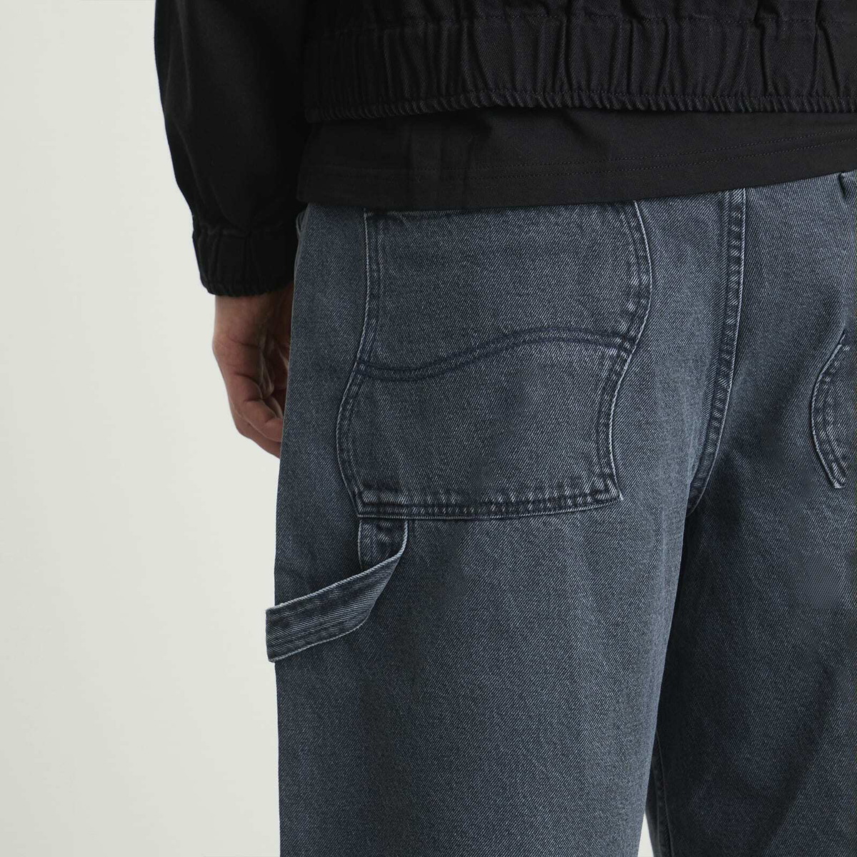 Dime Men's Classic Denim Shorts in Overdyed Blue