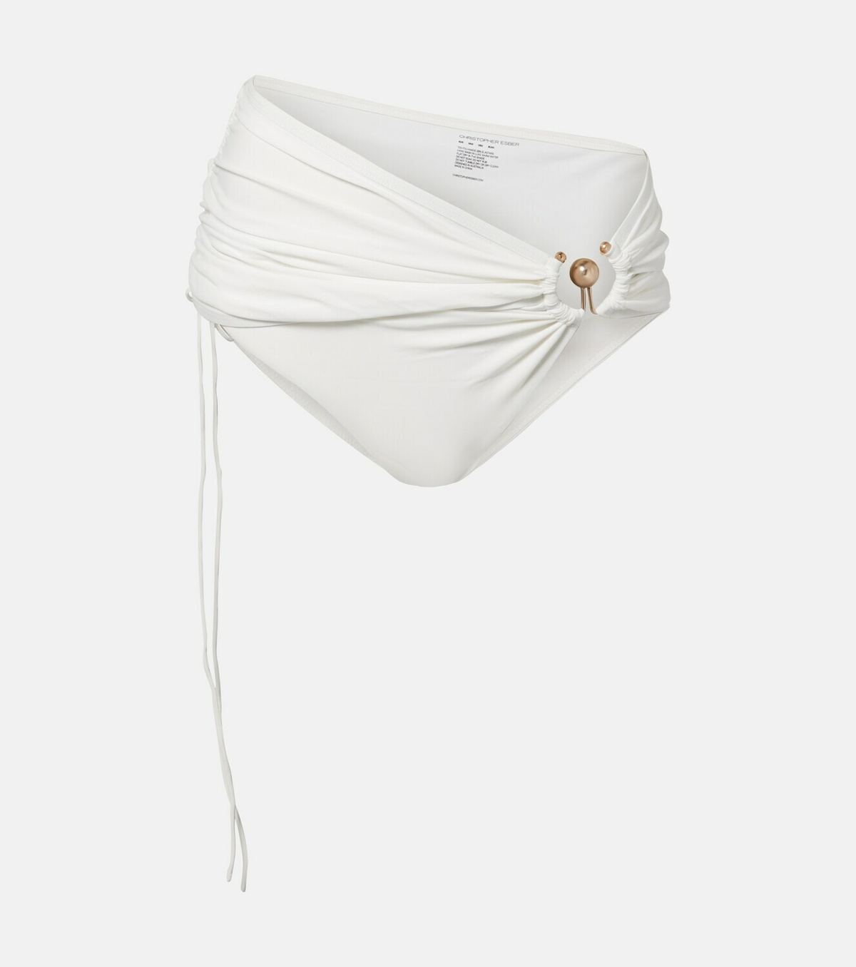 Christopher Esber Orbit ruched bikini bottoms