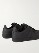Maison Margiela - Replica Distressed Coated-Canvas Sneakers - Black