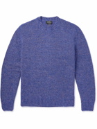 A.P.C. - Lucas Brushed Knitted Sweater - Purple