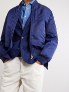 Brunello Cucinelli - Padded Shell Bomber Jacket - Blue