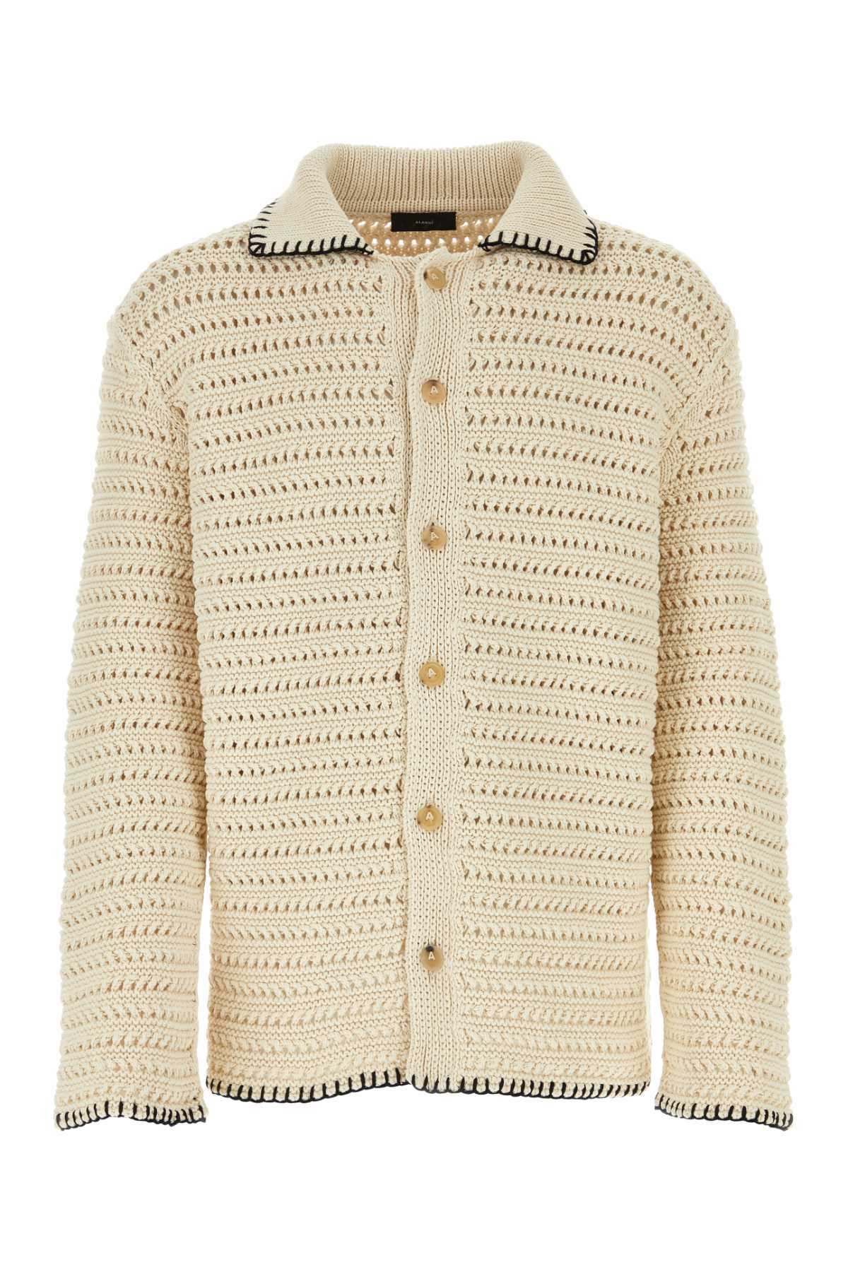 Alanui Sand Crochet Shirt
