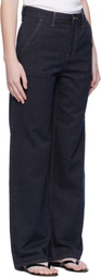 Arch The Navy Point Button Jeans