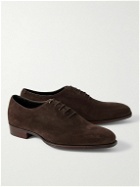 George Cleverley - Merlin Whole-Cut Suede Oxford Shoes - Brown