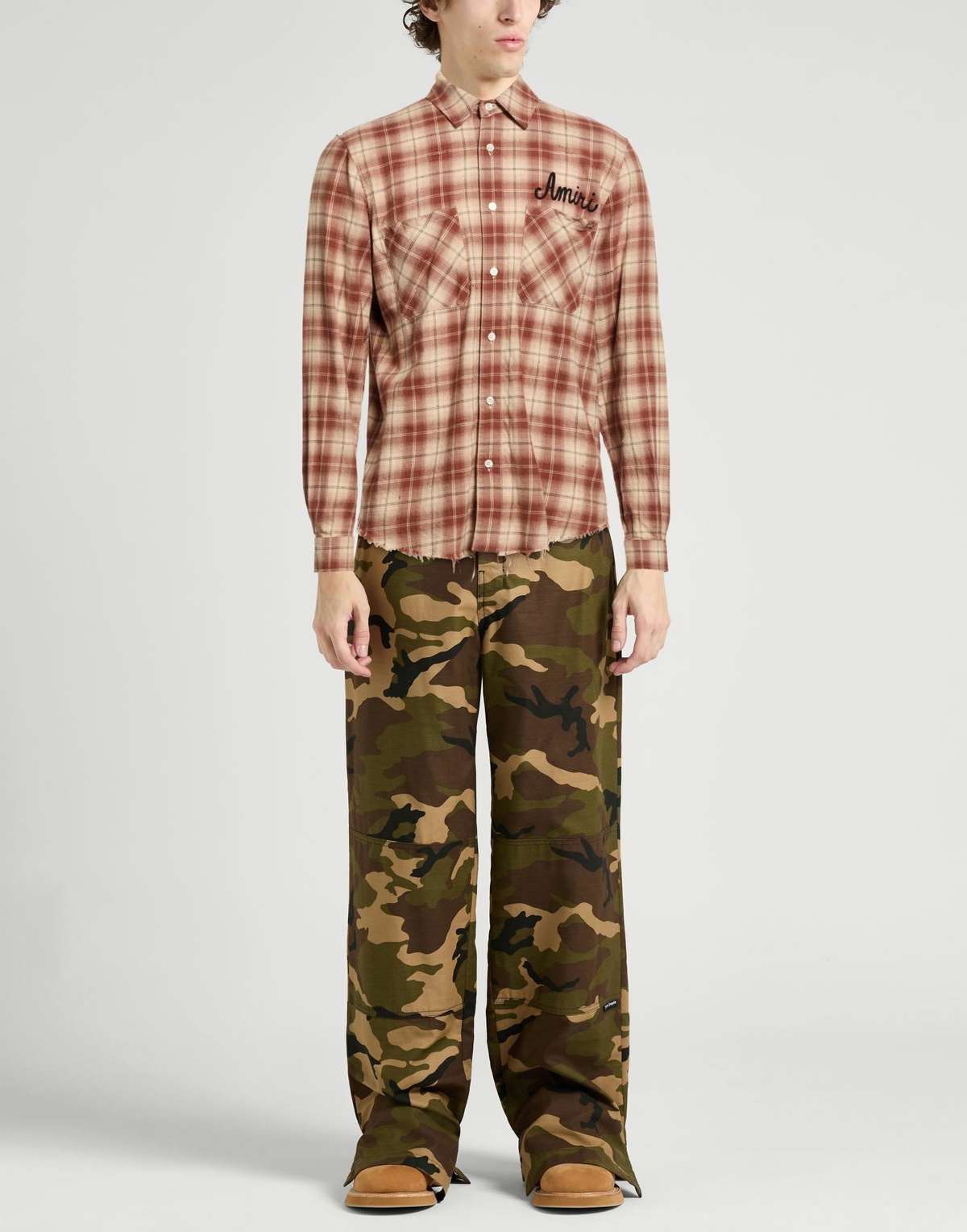 Amiri Mens Shirt in Brown