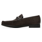 Ferragamo Brown Gancini Ornament Loafers