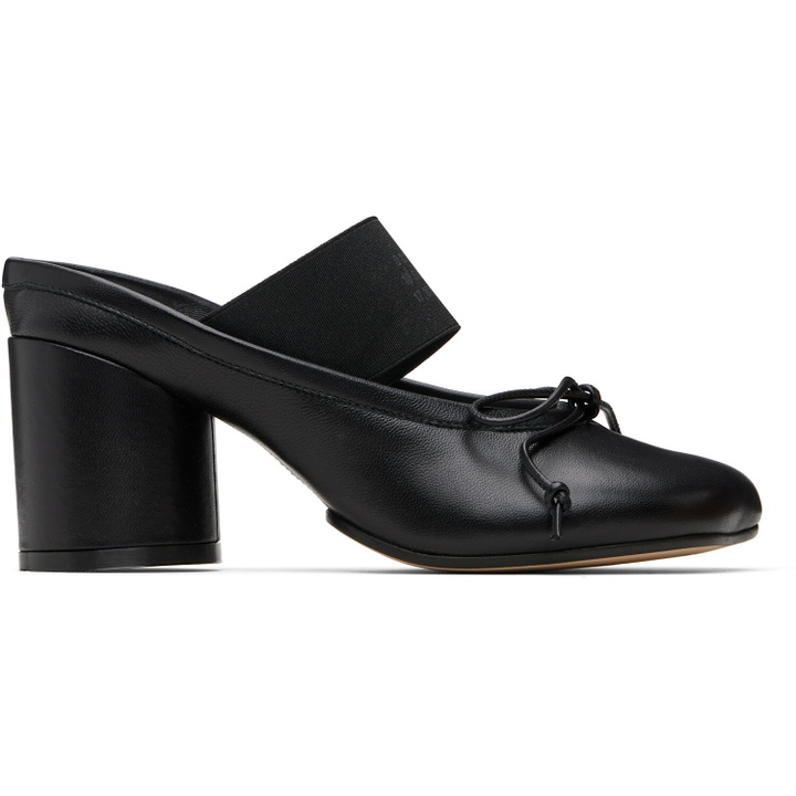 Photo: MM6 Maison Margiela Black Anatomic Numeric Heels