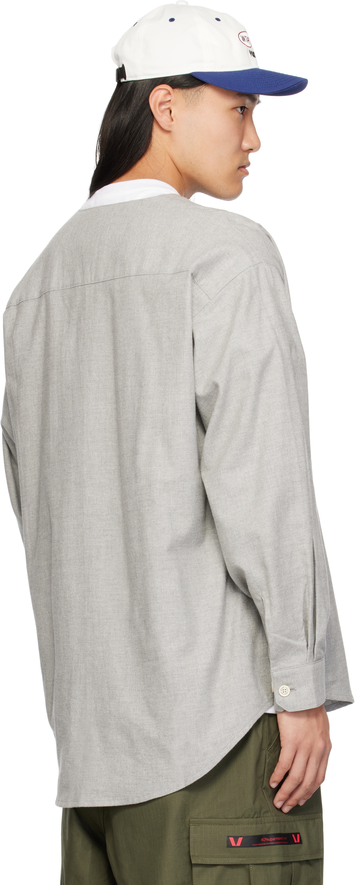 WTAPS ボタン付きシャツジャケット X 02 グレー WTAPS ボタン付きシャツジャケット X 02 グレー
