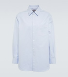 Valentino Logo cotton-blend Oxford shirt