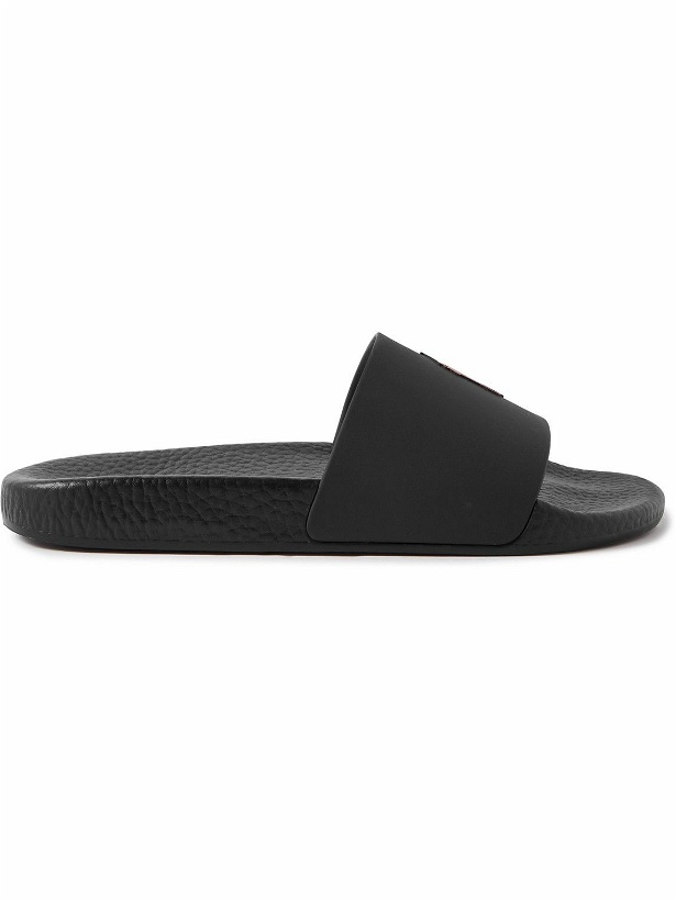 Photo: Polo Ralph Lauren - Logo-Embossed Rubber Slides - Black