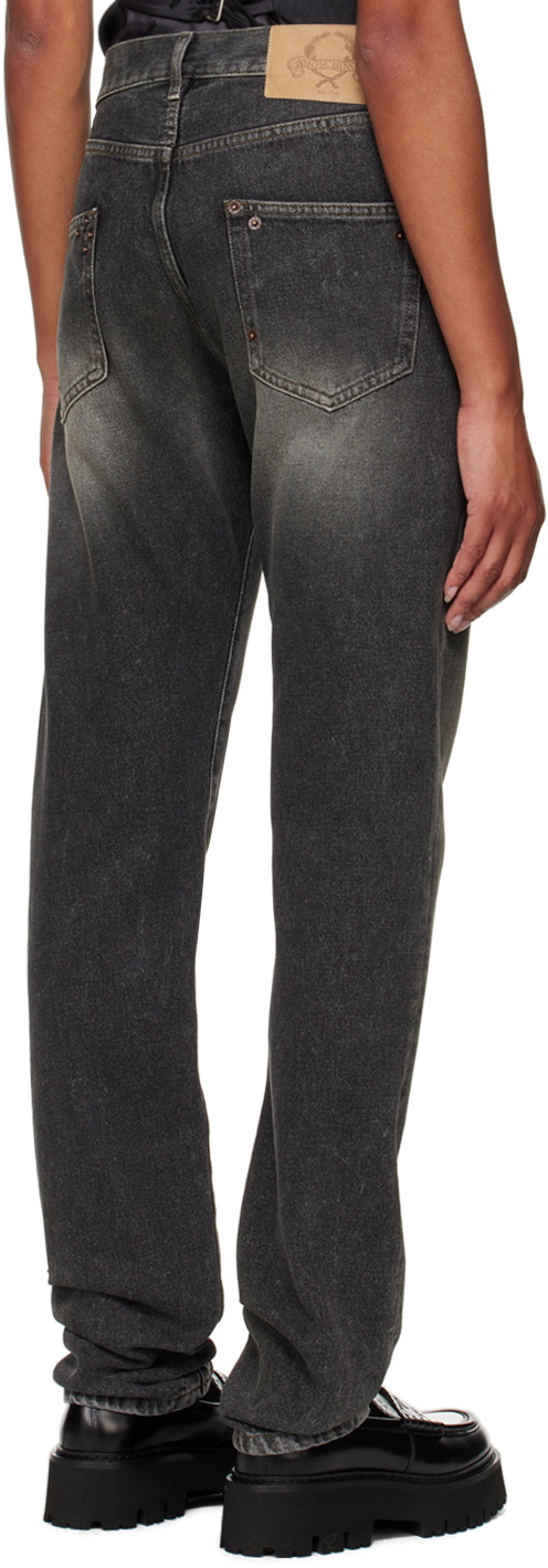 Moschino Black Faded Jeans