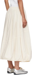 YMC Off-White Parachute Midi Skirt