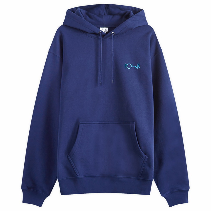 Photo: Polar Skate Co. Men's Stroke Logo Dave Hoodie in Dark Blue