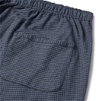 Oliver Spencer Loungewear - Gingham Brushed Organic Cotton-Twill Pyjama Trousers - Gray