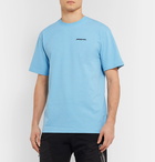 Patagonia - P-6 Logo Responsibili-Tee Printed Cotton-Blend Jersey T-Shirt - Blue