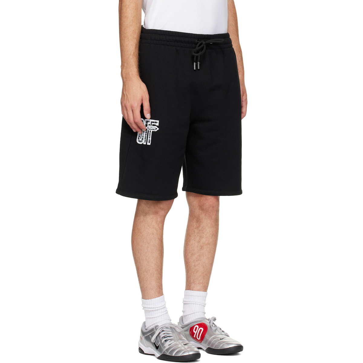 Off-White Black Motion Arrow Skate Sweat Shorts