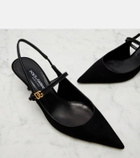 Dolce&Gabbana Suede slingback pumps