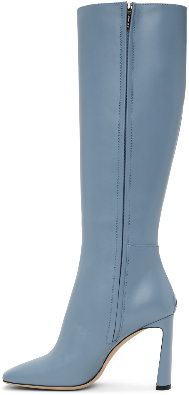 Jimmy Choo Blue Kinsey Boots Jimmy Choo