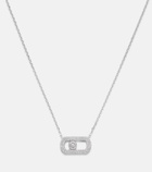 Messika So Move 18kt white gold chain necklace with diamonds