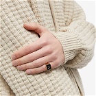 A.P.C. Men's A Plaque Signet Ring in Gold