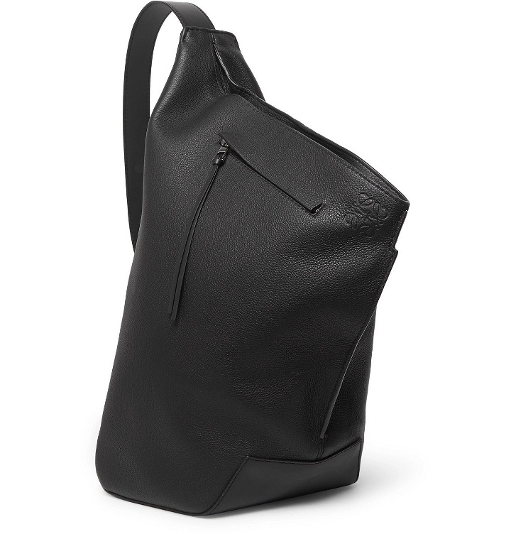 Photo: Loewe - Anton Leather Sling Backpack - Black