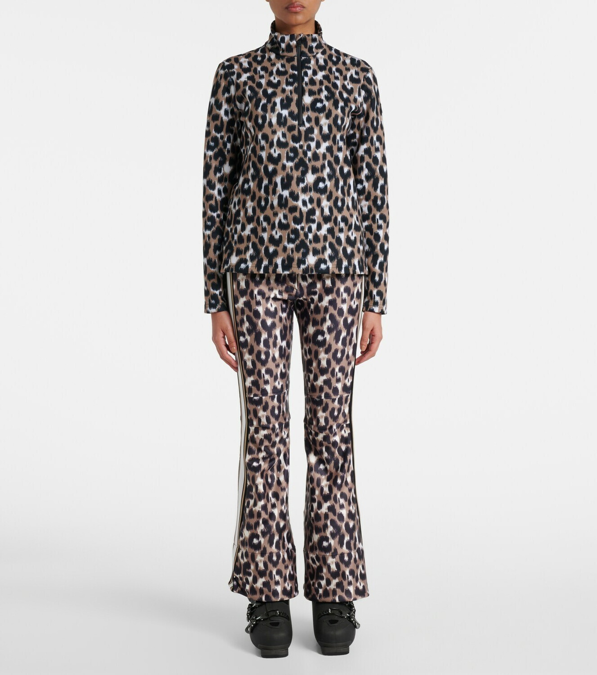 Fusalp Orion leopard-print ski top