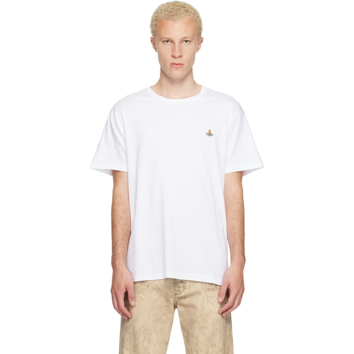 Photo: Vivienne Westwood White Classic Multicolor Orb T-shirt