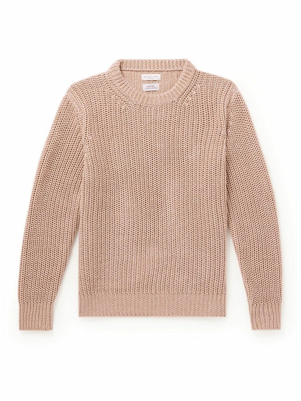 Photo: Richard James - Ribbed Linen Sweater - Pink