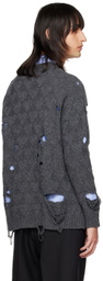 Meryll Rogge Gray Hearts Cardigan