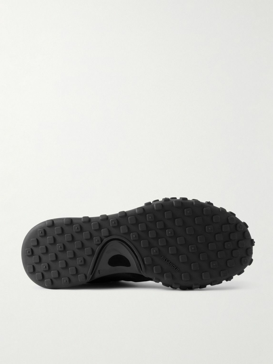 Jil Sander - Suede and Leather-Trimmed Nylon Sneakers - Black