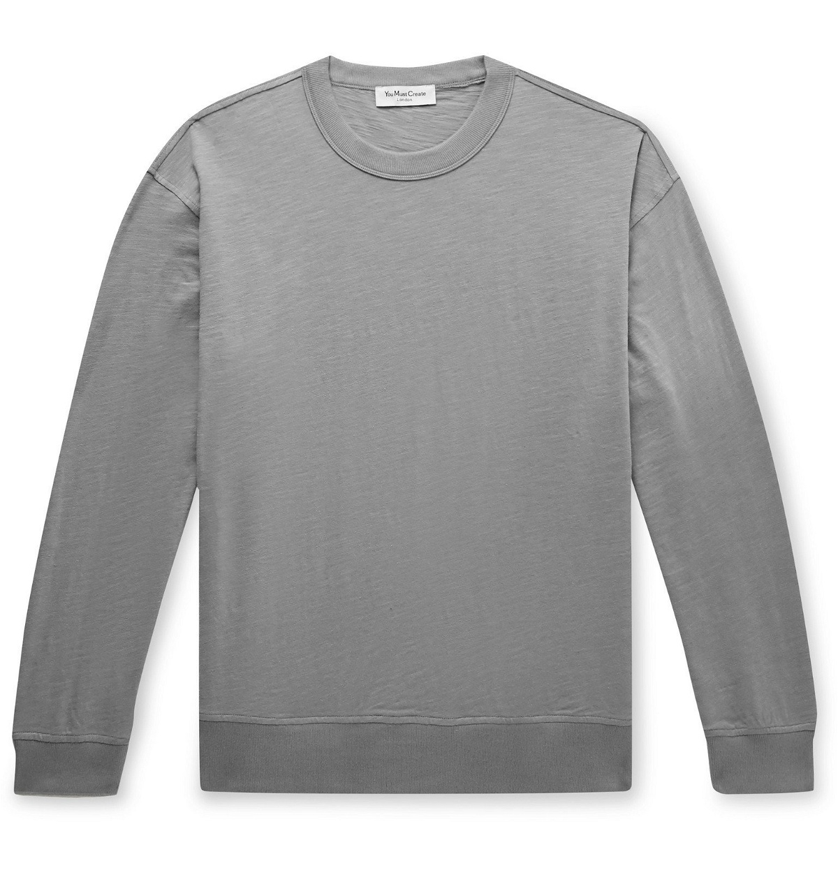 Photo: YMC - Slub Cotton-Jersey T-Shirt - Gray