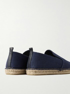 Frescobol Carioca - Emmanuel Recycled-Linen Espadrilles - Blue