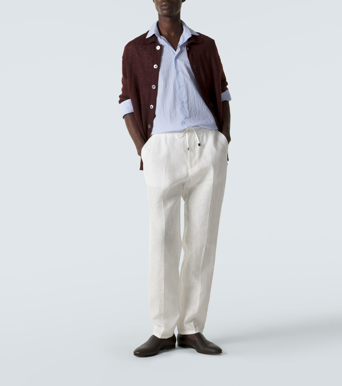 Etro Linen slim pants