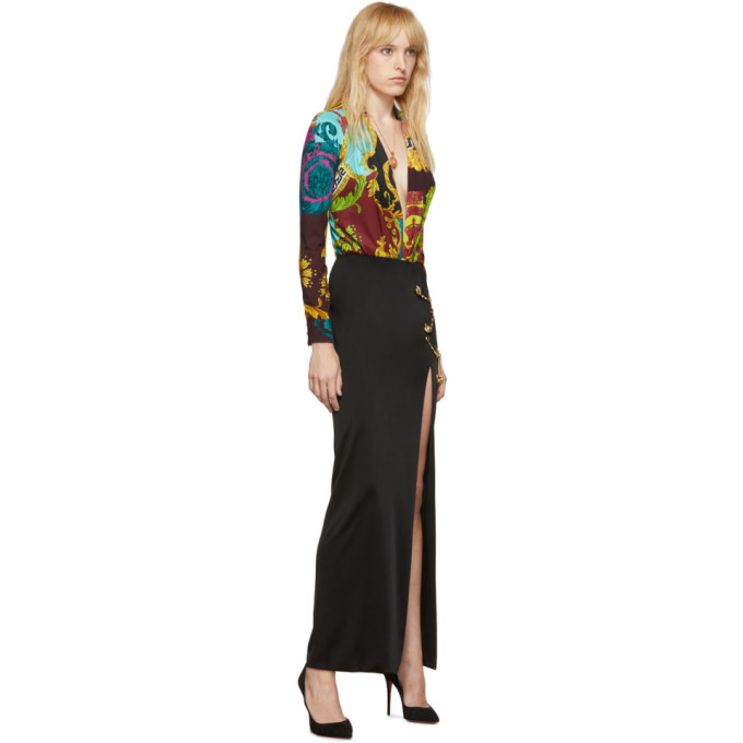 スカート VERSACE 'Safety Pin' skirt VERSACE ICONIC BLACK 