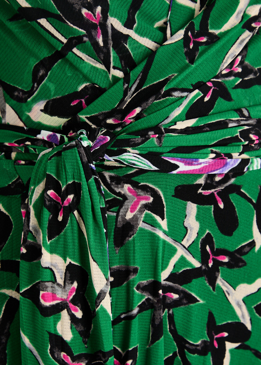 Diane Von Furstenberg Phoenix Reversible Printed Midi Wrap Dress Green  Diane von Furstenberg