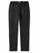 De Bonne Facture - Tapered Wool-Flannel Drawstring Trousers - Gray