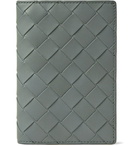 Bottega Veneta - Intrecciato Leather Passport Cover - Gray