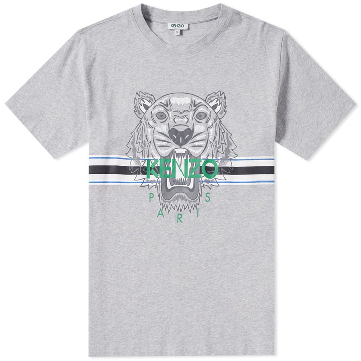 Photo: Kenzo Sport Tiger Face Tee Grey