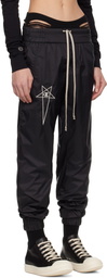 Rick Owens Black Champion Edition Joggers Sweatpants