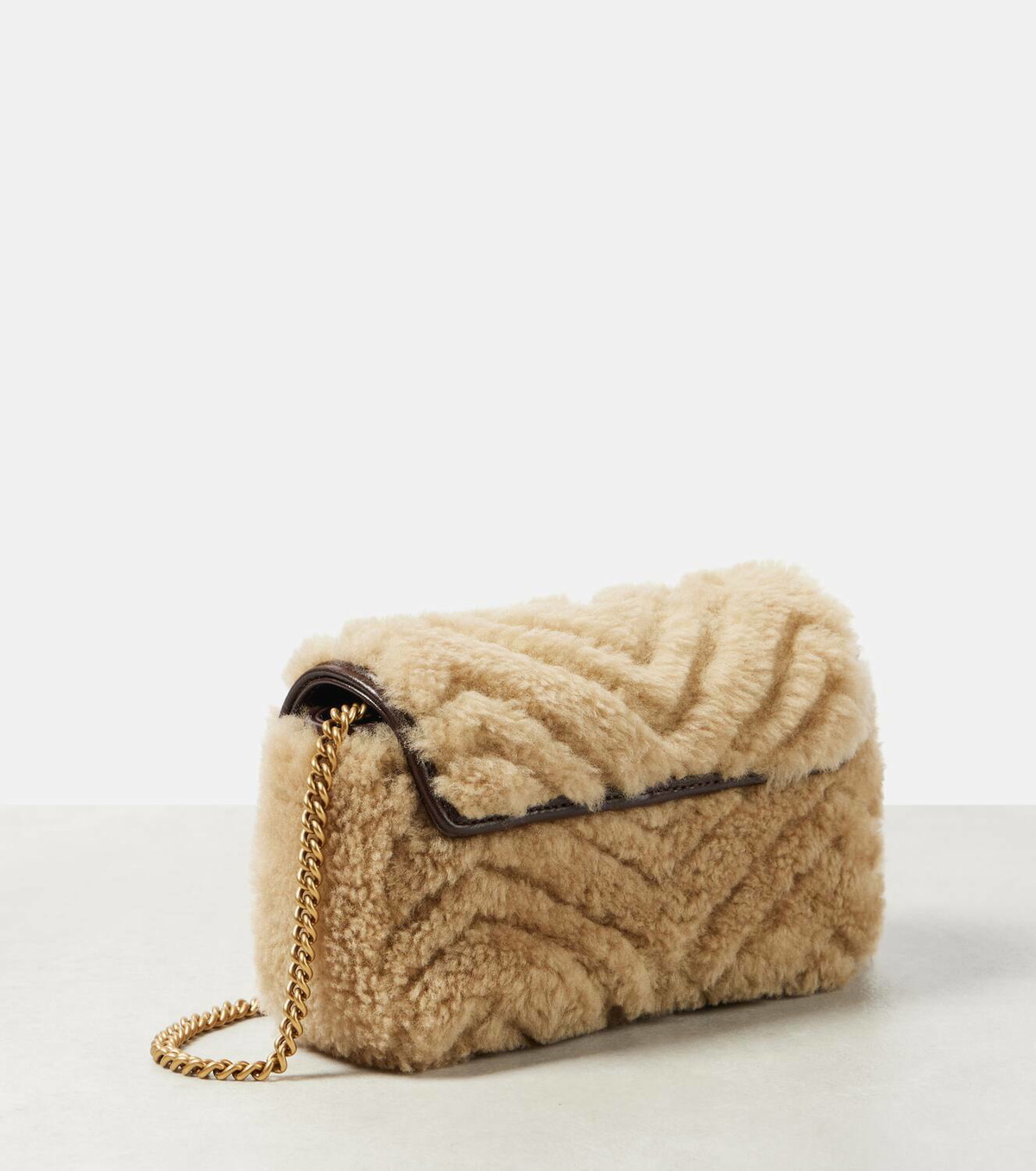 【SALE】【GUCCI 】 GG Marmont Shearling mini bag バッグ Gucci GG Marmont Mini shearling shoulder bag Gucci