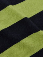 Guest In Residence - Rugby Striped Cashmere Polo Shirt - Green