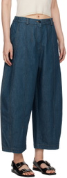 Cordera Blue Frontal Seam Curved Jeans