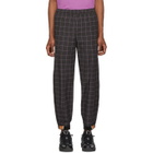 Wonders Black Camp Grid Track Pants