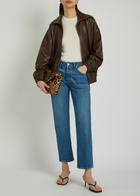 Good American Vintage Straight Ankle Jeans Navy