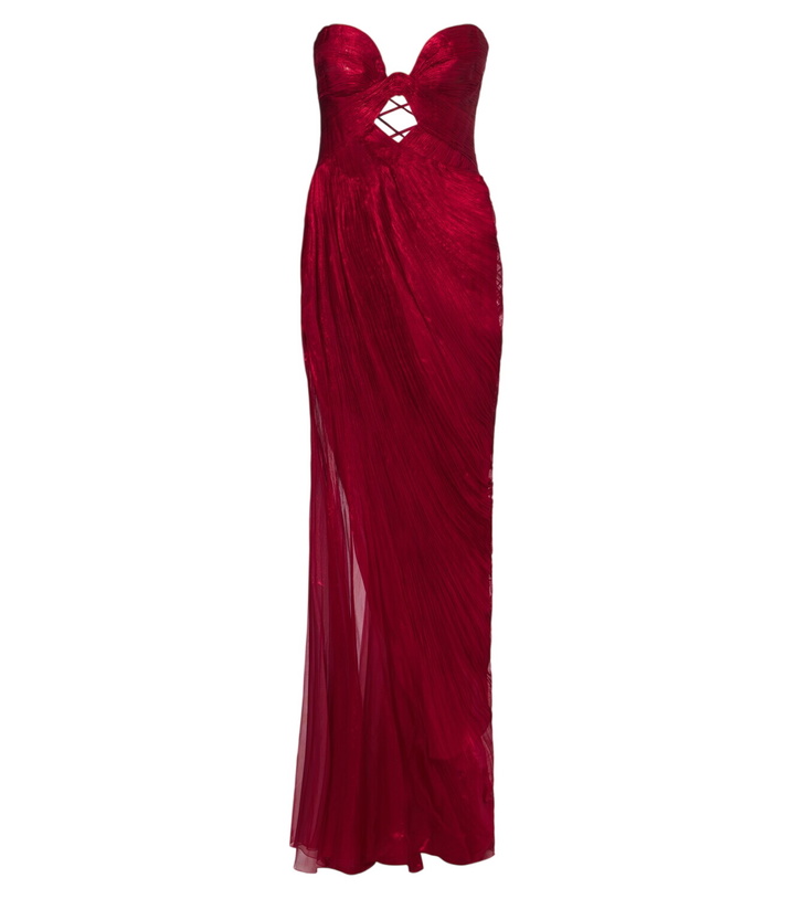 Photo: Maria Lucia Hohan Zephyra metallic silk corset gown