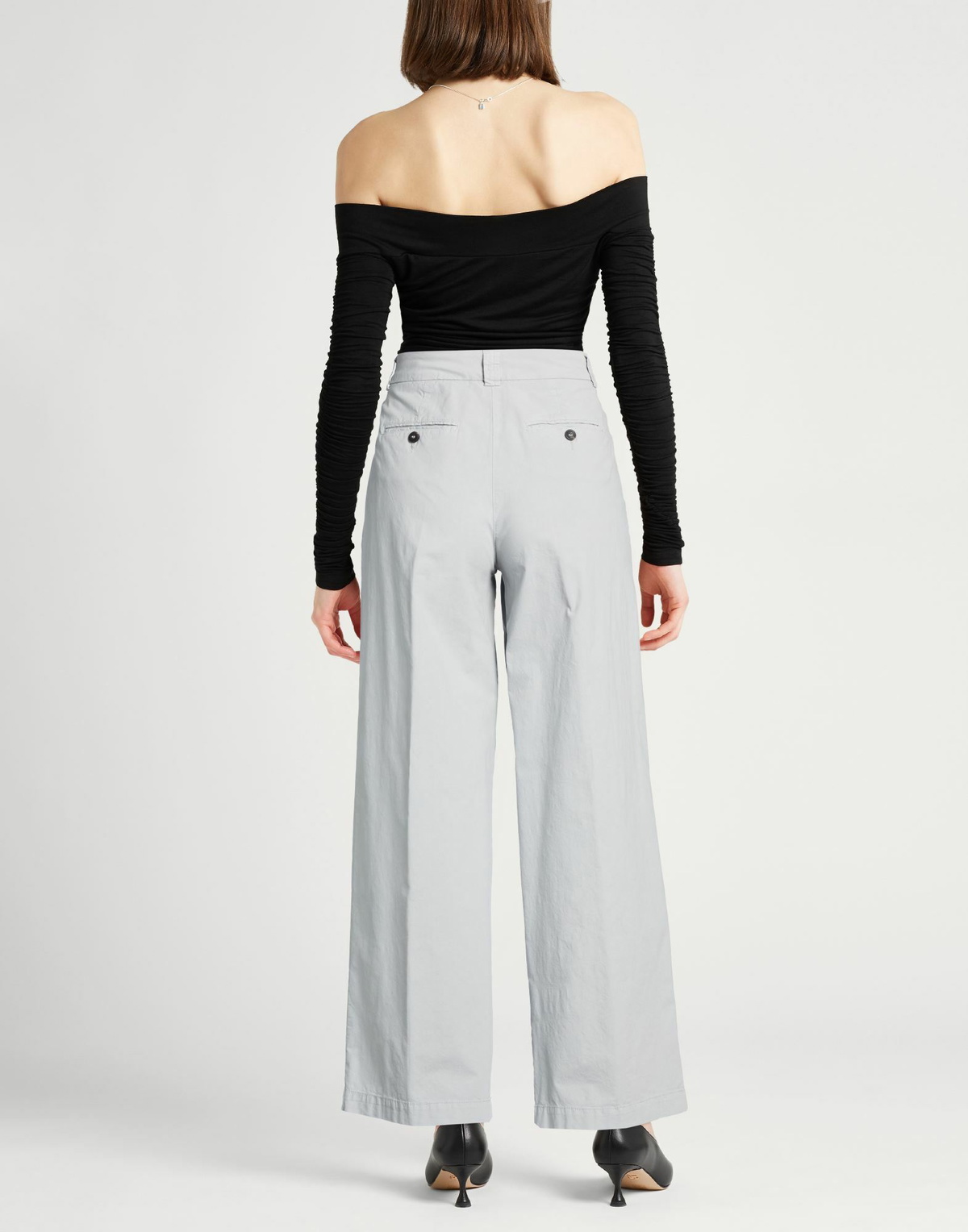 Peserico Womens Pants in Light grey