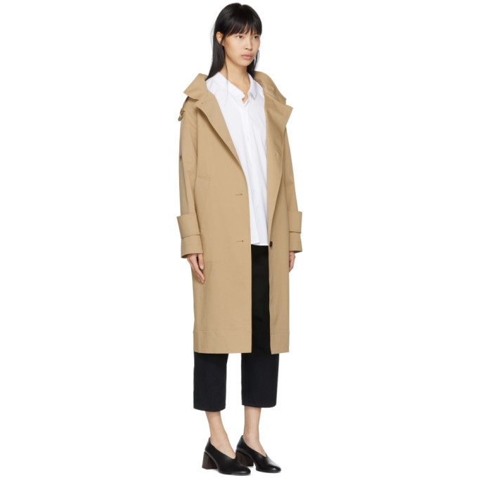 Kuho Beige Funis Oversized Trench Coat