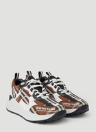 Burberry - Sean Check Sneakers in Brown